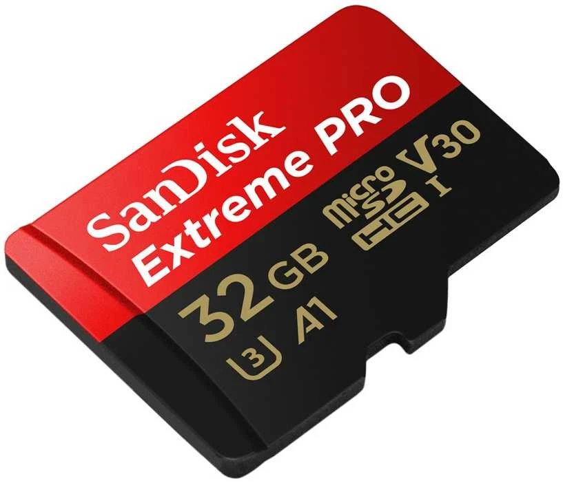 Atminties kortelė SanDisk microSDHC Extreme Pro 32GB U3 V30 UHS-I A1 100/90 MB/s
