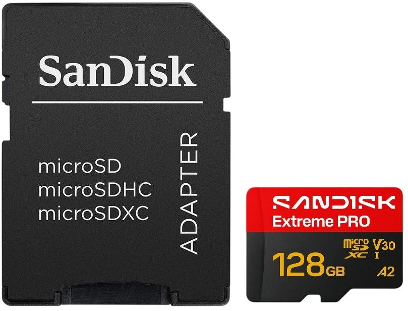 Atminties kortelė SanDisk Extreme PRO Micro SD UHS-I 128 GB Micro SDHC
