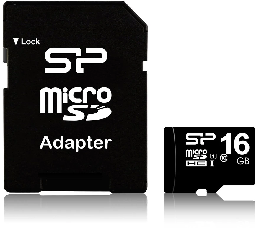 Atminties kortelė Silicon Power | 16 GB | Micro SDHC | Flash atminties klasė 10 | SD adapter
