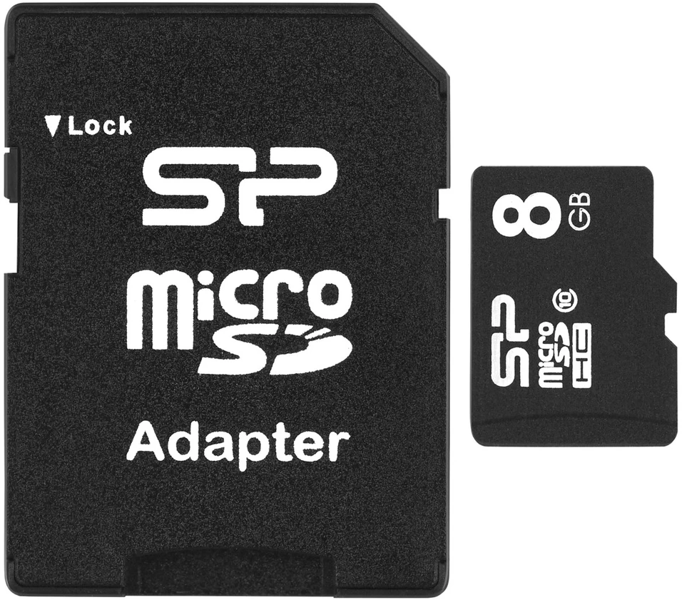 Atminties kortelė Silicon Power | 8 GB | Micro SDHC | Flash atminties klasė 10 | SD adapter