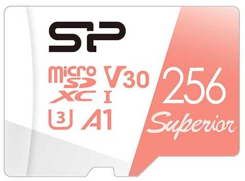 SILIKONIO MAITINIMO KOMPIUTERIS & COMMUNICAT SILICON POWER atminties kortelė Superior Micro SDXC 256GB UHS-I A3 V30