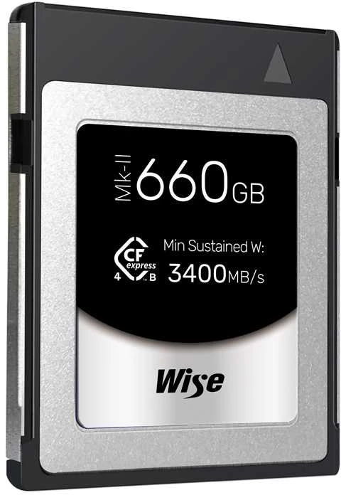 Atminties kortelė - Wise 660GB CFexpress Type B PRO Mk II 3700MB/s 3600MB/s