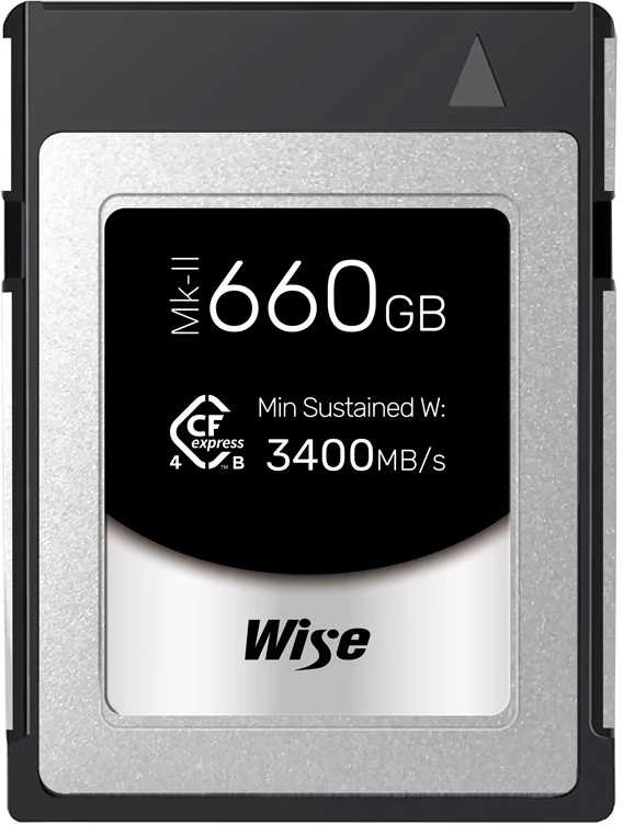 Atminties kortelė - Wise 660GB CFexpress Type B PRO Mk II 3700MB/s 3600MB/s