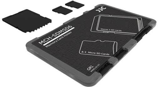 JJC PudeŁko / FuteraŁ / Dėklas Na Kortos Sd / Microsd - Juoda