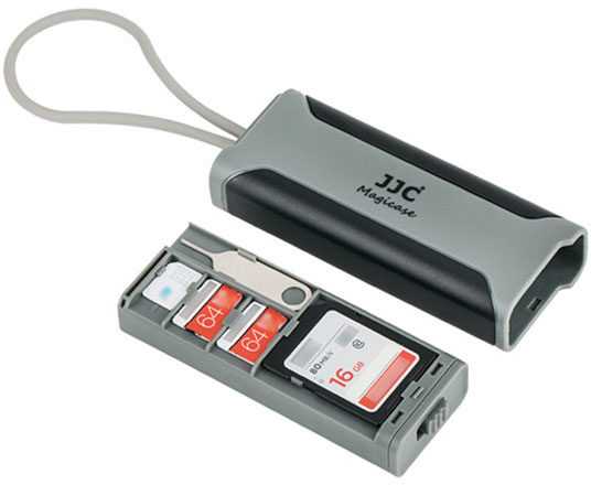Atminties kortelės laikiklis - JJC MCR STM5GB USB 3.0 kortelių skaitytuvas, 5 kortelių talpa