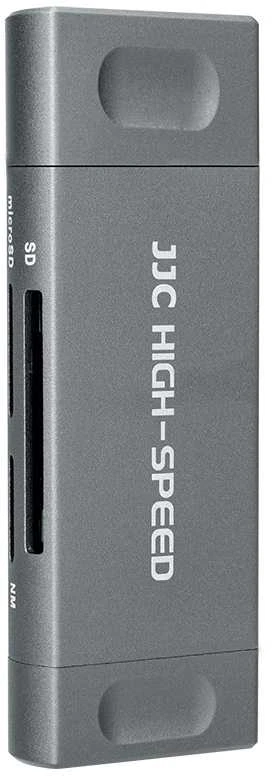 Atminties kortelių skaitytuvas - JJC CR UTC5AC 3-Port SD/NM Reader 90MB/s Pilkas