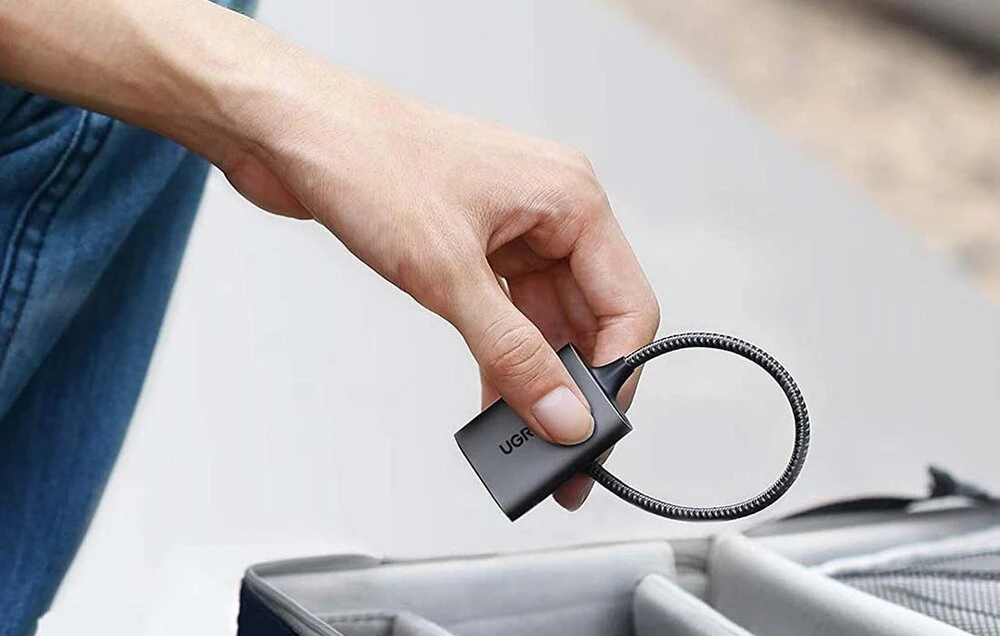 USB-C kortelių skaitytuvas, UGREEN CM401 (pilka)