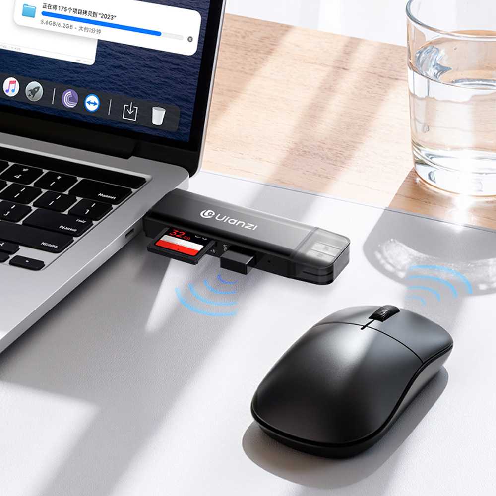 Atminties kortelė Atminties kortelių skaitytuvas - Ulanzi CR3 3 in 1 kortelių skaitytuvas 4.0 USB C/A 312 MB/s
