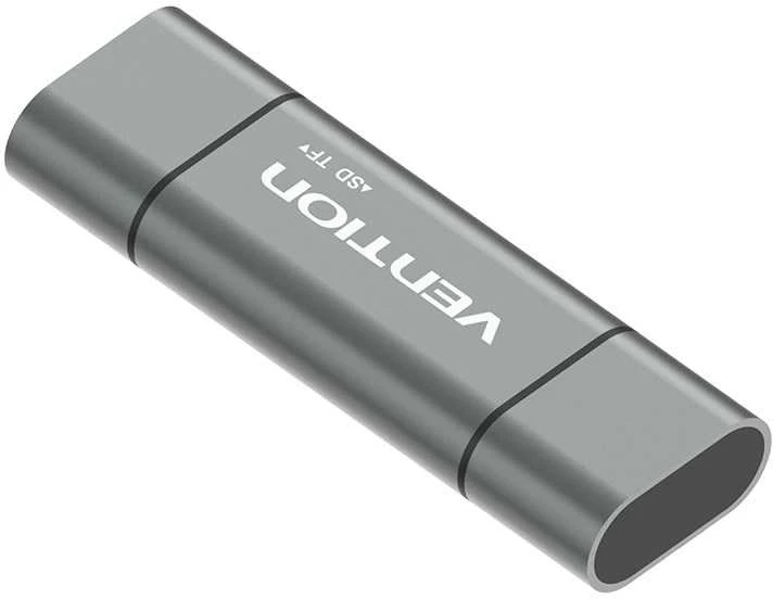 „Vention USB3.0“ daugiafunkcis kortelių skaitytuvas, pilkas, metalinis