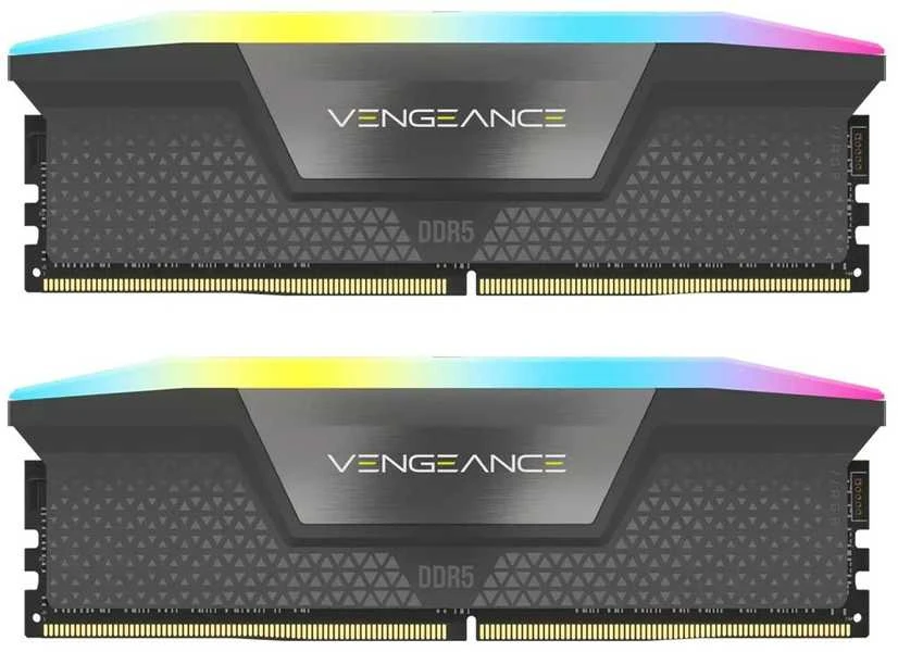 VENGEANCE DDR5 atminties modulis su RGB apšvietimu