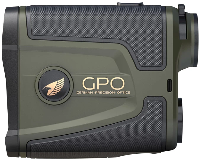 Atstumo matuoklis - GPO Rangetracker 2000 OLED Žalias (matuoja 2000m, lengvas 140g, žalias OLED)