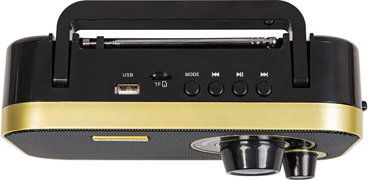 Audio Įranga - Blow 77-542 Nešiojama Radijo Stotis Su AM/FM, Bluetooth, USB/SD - Auksinė