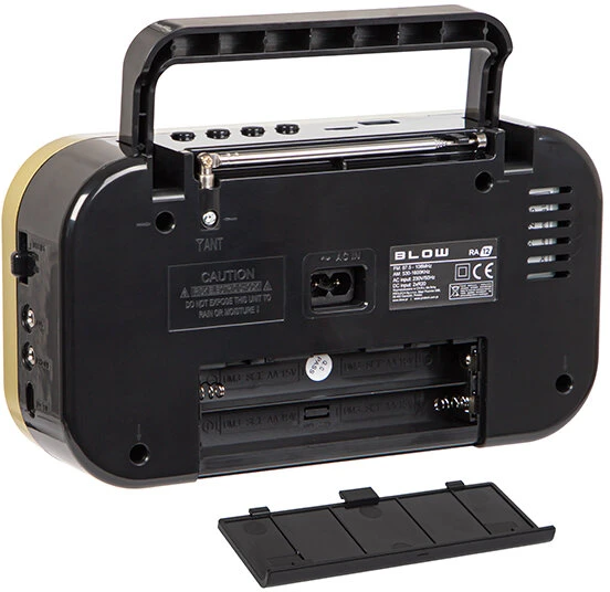Audio Įranga - Blow 77-542 Nešiojama Radijo Stotis Su AM/FM, Bluetooth, USB/SD - Auksinė