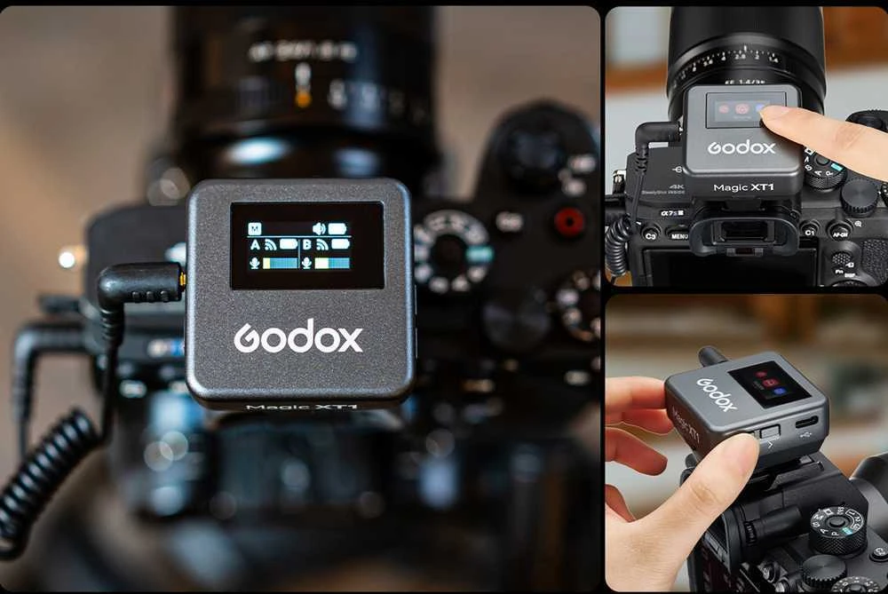 Audio Įranga - Godox Magic XT1(combo) belaidė mikrofono sistema 2.4GHz