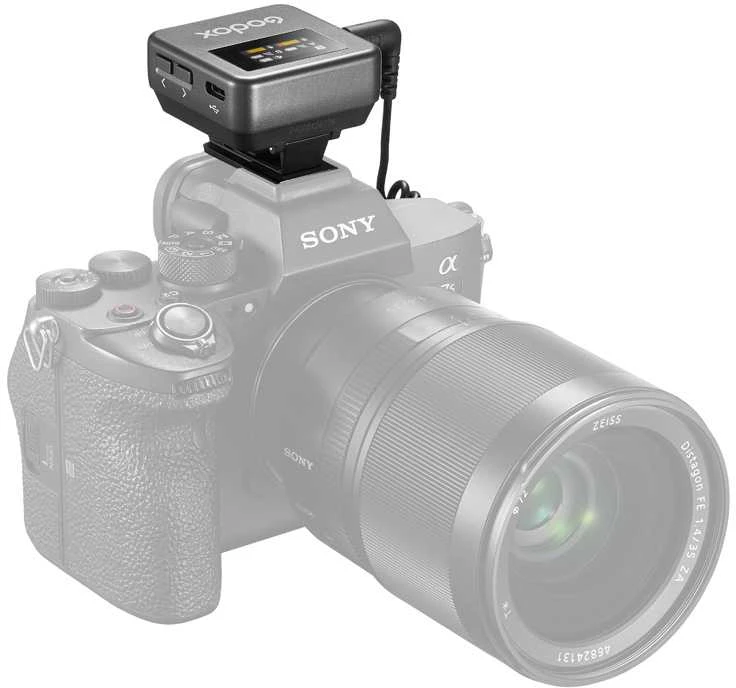 Godox Magic XT1 imtuvas ant fotoaparato