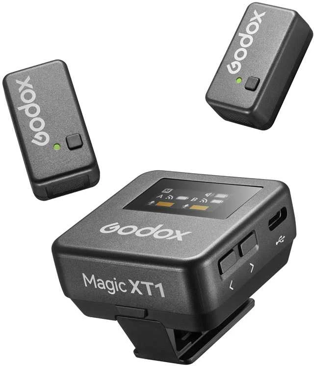 Audio Įranga - Godox Magic XT1(combo) belaidė mikrofono sistema 2.4GHz