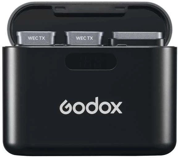 Audio Įranga - Godox WEC 2X Wireless Microphone System, Dual Transmitters, 200m Range