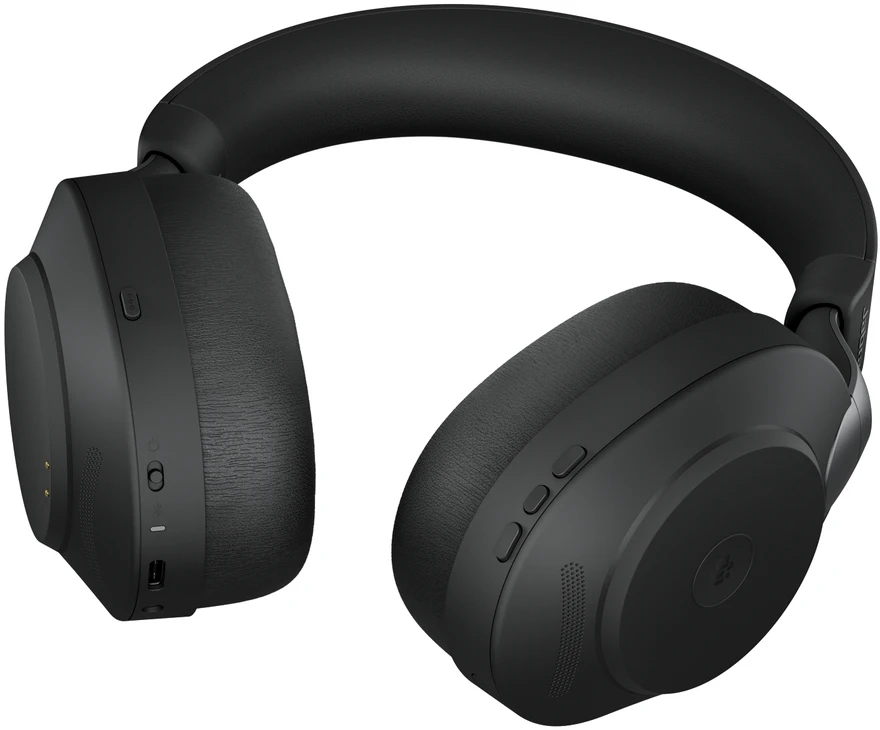 JABRA Evolve2 85 MS Stereo Ausinės full size Bluetooth belaidės su laidu aktyvus triukšmo slopinimas 3.5 mm noise isolating juodas MS Te