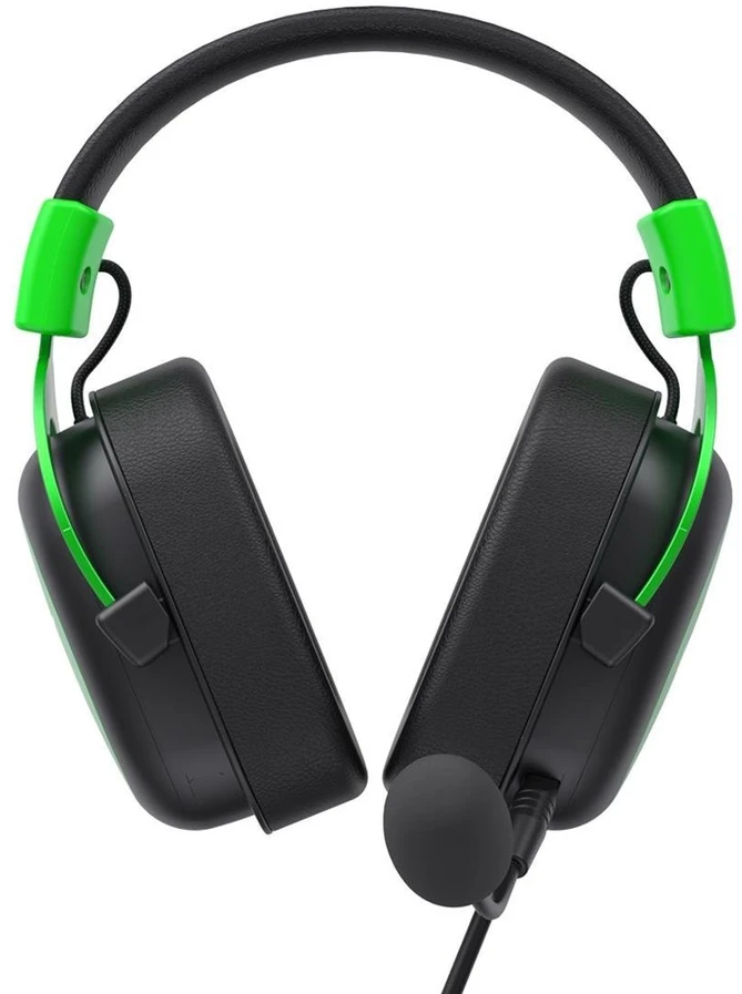 Havit H2002d Ausinės su laidu su lankeliu ant galvos Gaming Juodas, Žalias