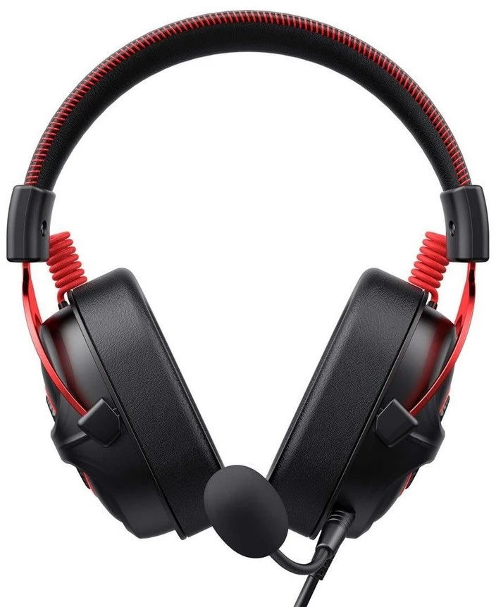 Havit H2002E Pro Ausinės su laidu su lankeliu ant galvos Gaming Juodas, Raudona