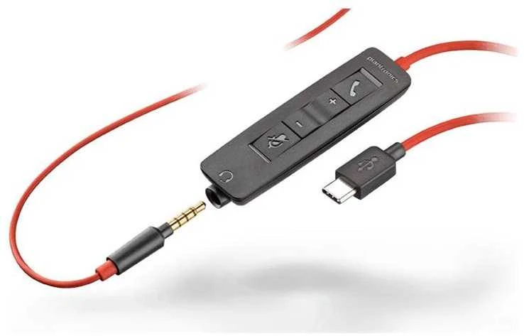 Hewlett Packard (HP) HP Poly Blackwire 3225 stereo USB-C Ausinės +3,5 mm kištukas + USB-C/A adapteris