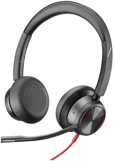 Hewlett Packard (HP) HP Poly Blackwire 8225 stereofoninis Microsoft Teams sertifikuotas USB-C Ausinės +USB-C/A adapteris
