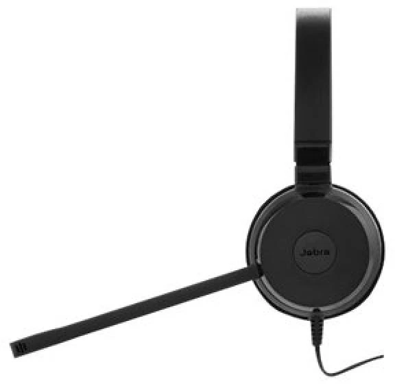 Ausinės JABRA EVOLVE 20 MS Stereo USB su lankeliu ant galvos triukšmo slopinimas USB jungtis su užtildymo mygtuku ir garsumo valdymu ant laido
