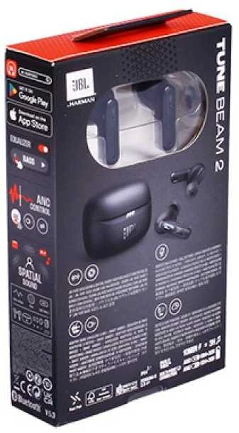 JBL Tune Beam 2 TWS ausinės, Juodos spalvos