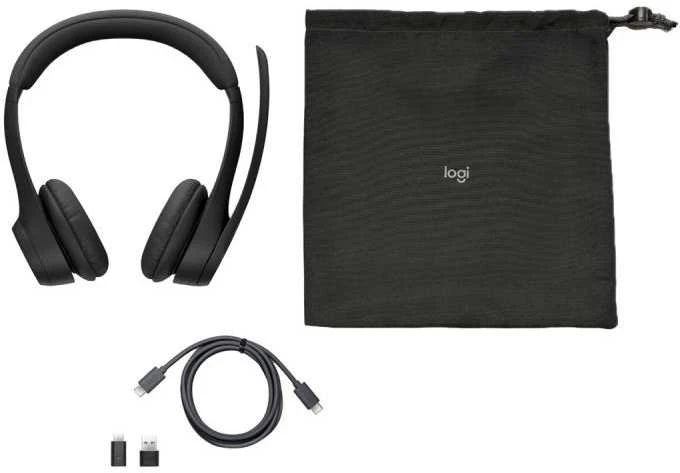 Logitech Ausinės - Zone 305 - Midnight Juodas - 2.4GHZ/BT - PLUGC - Emea28-935 - BUNDLE TEAMS