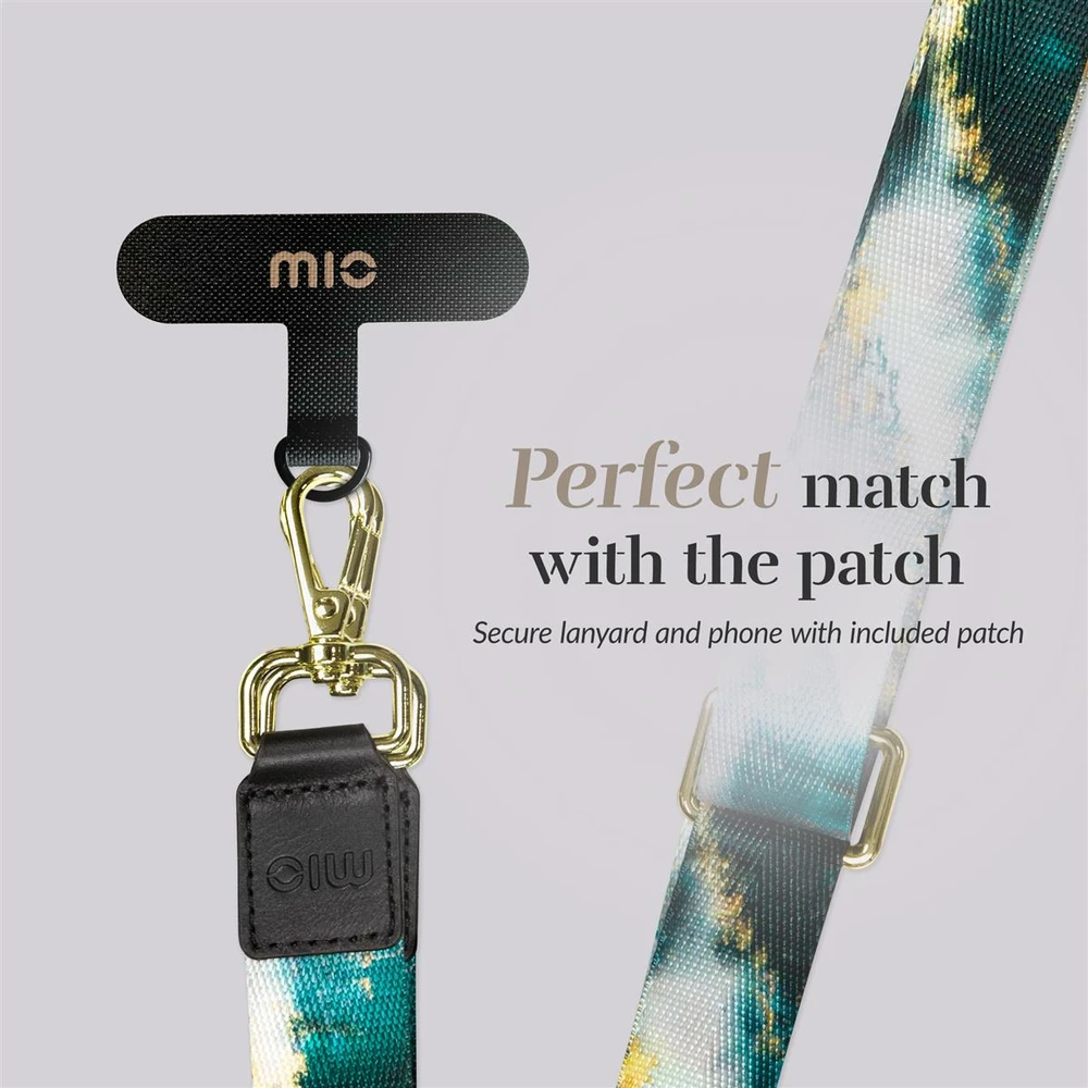 MIO Lanyard strap Žalias Marble