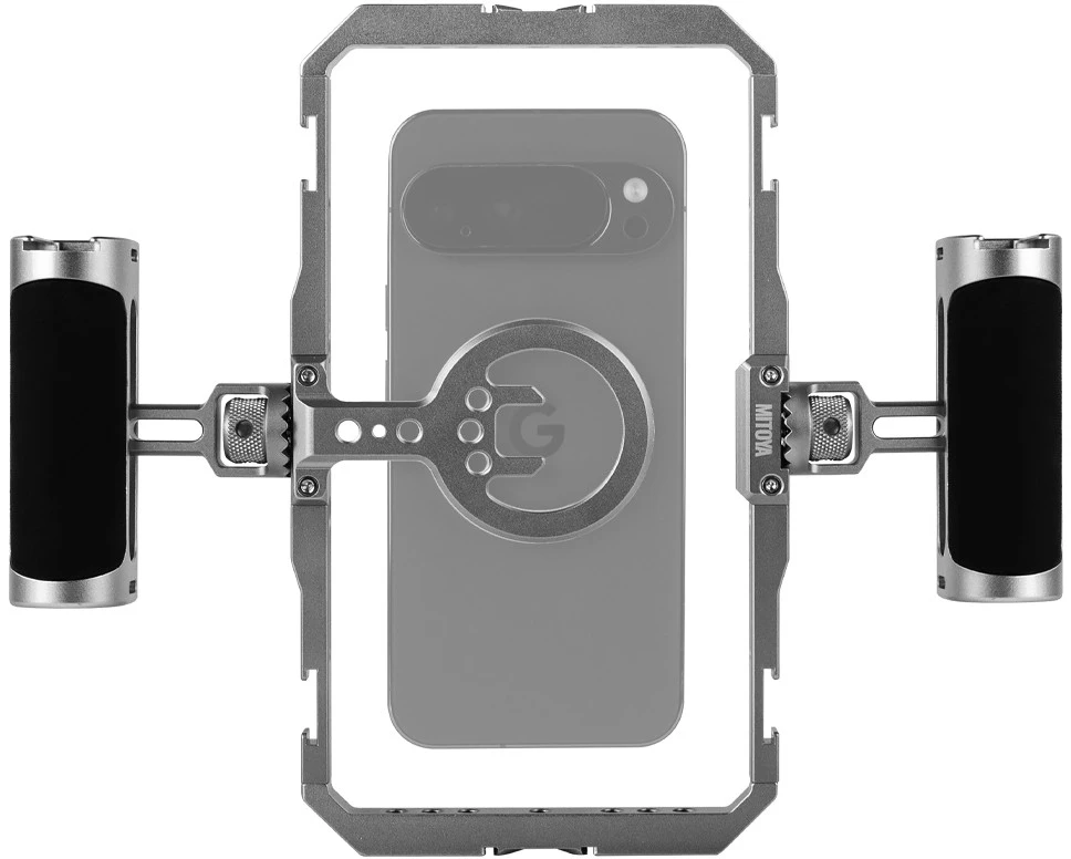 Ausinės null Mobiliojo Telefono Priedas - ULANZI Metalinė rėmą išmaniesiems telefonams, Reguliuojamas Plotis, Aliuminio Rėmas, Juoda
