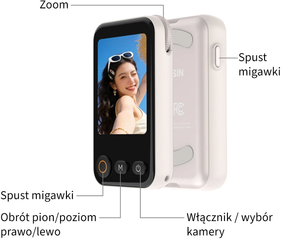 Ausinės null Telefono Priedas - TELESIN P5-RMT-07 Bevielis Monitorius, 1800mAh Baterija, Magnetinis Laikiklis, Juodas