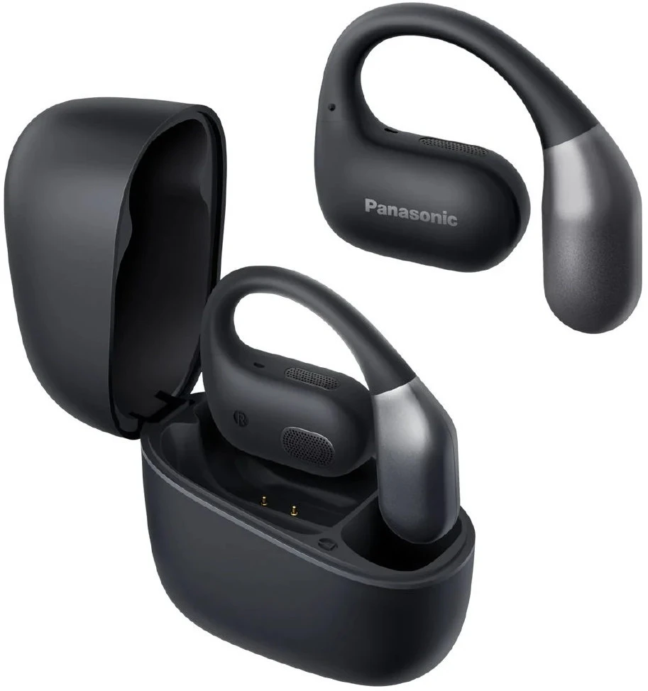Ausinės - Panasonic RB-F10DE-K Bluetooth 5.4 Atviro Dizaino 17 × 12 mm Juodos