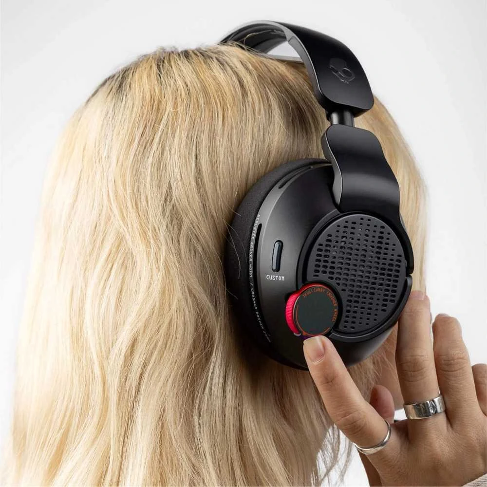 Skullcandy Crusher PLYR 720 Bluetooth Belaidės Over-ear Ausinės with Mic, BT 5.3, skirta PS5, Nintendo Switch, Juodas EU (S6PCW-T963)