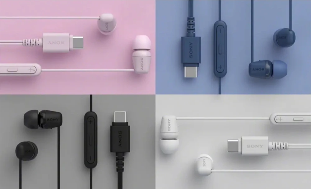 Sony Earbuds | IER‑EX15C | su laidu | į ausis įkišamos | Mikrofonas | Baltas