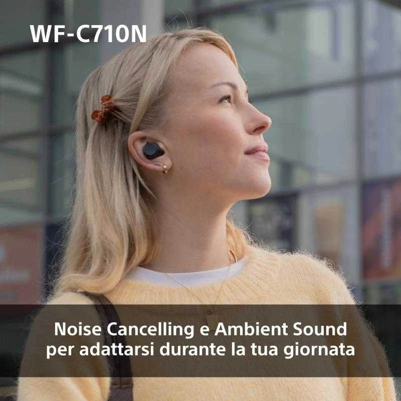 Ausinės Sony WF-C710N, Juodos