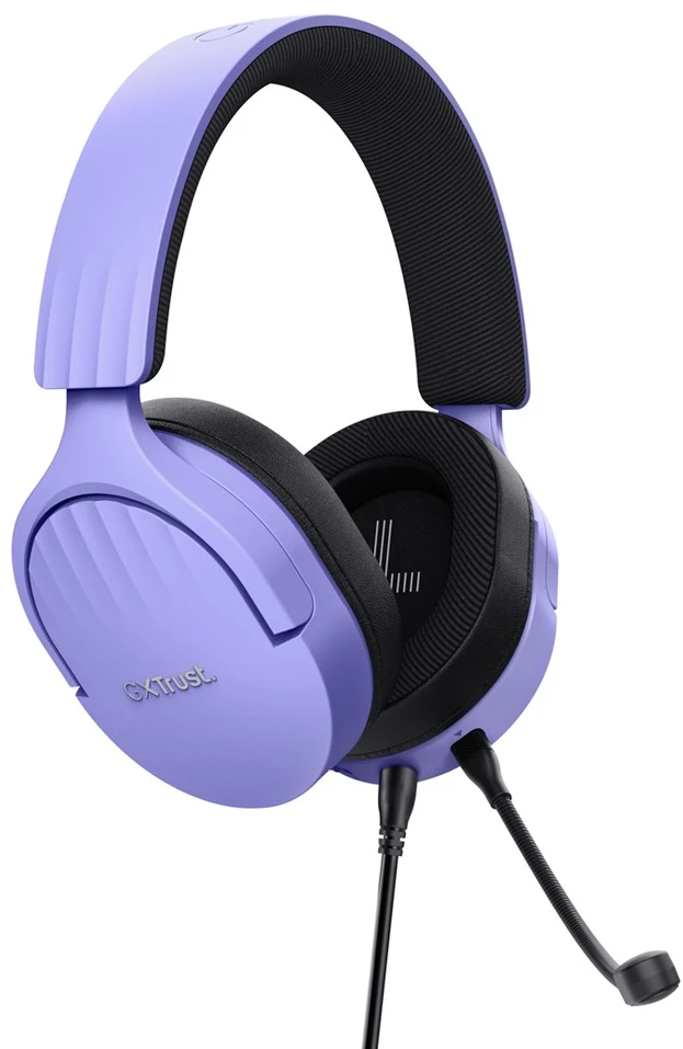 Trust GXT 489P FAYZO Daugiaplatformės žaidimų ausinės (violetinės)