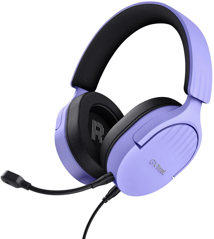Trust GXT 489P FAYZO Daugiaplatformės žaidimų ausinės (violetinės)