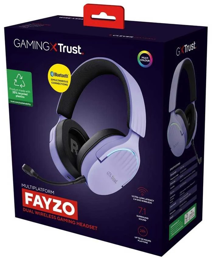 Trust Fayzo belaidės ausinės pakuotė