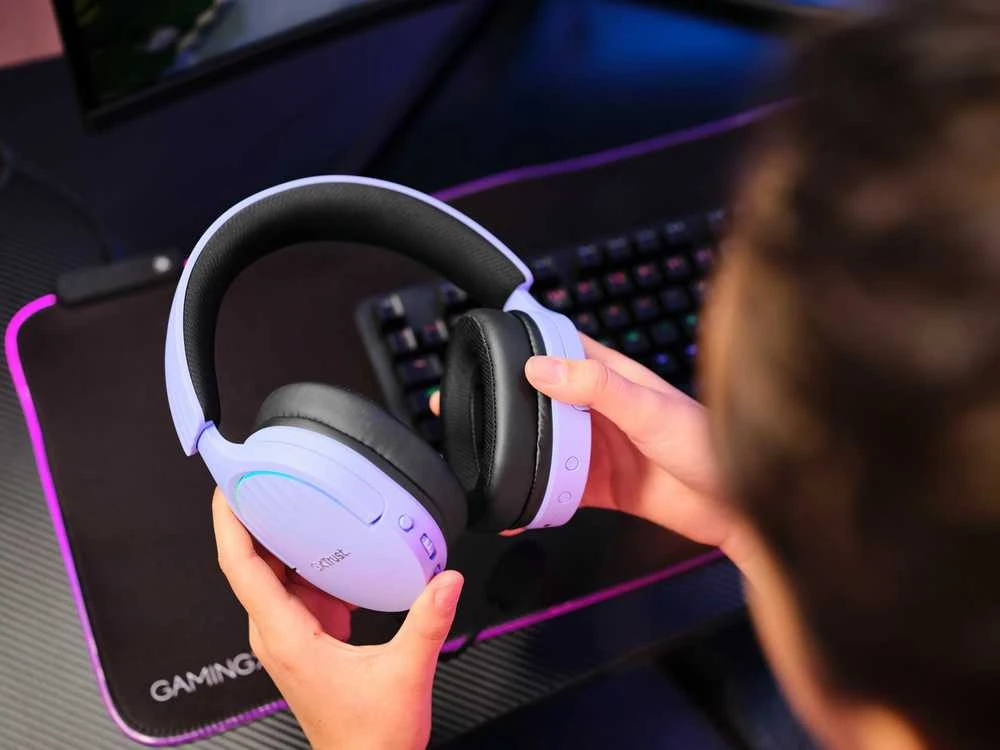 Trust GXT491P Fayzo Belaidės Ausinės Violetinė