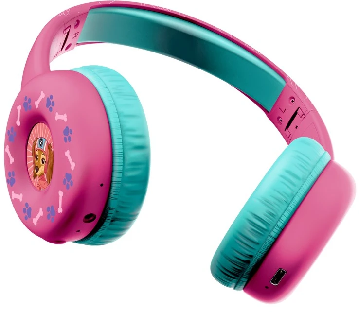 Auriculares inalámbricos para niños TRUST Nouna de PAW Patrol, spalva rosa