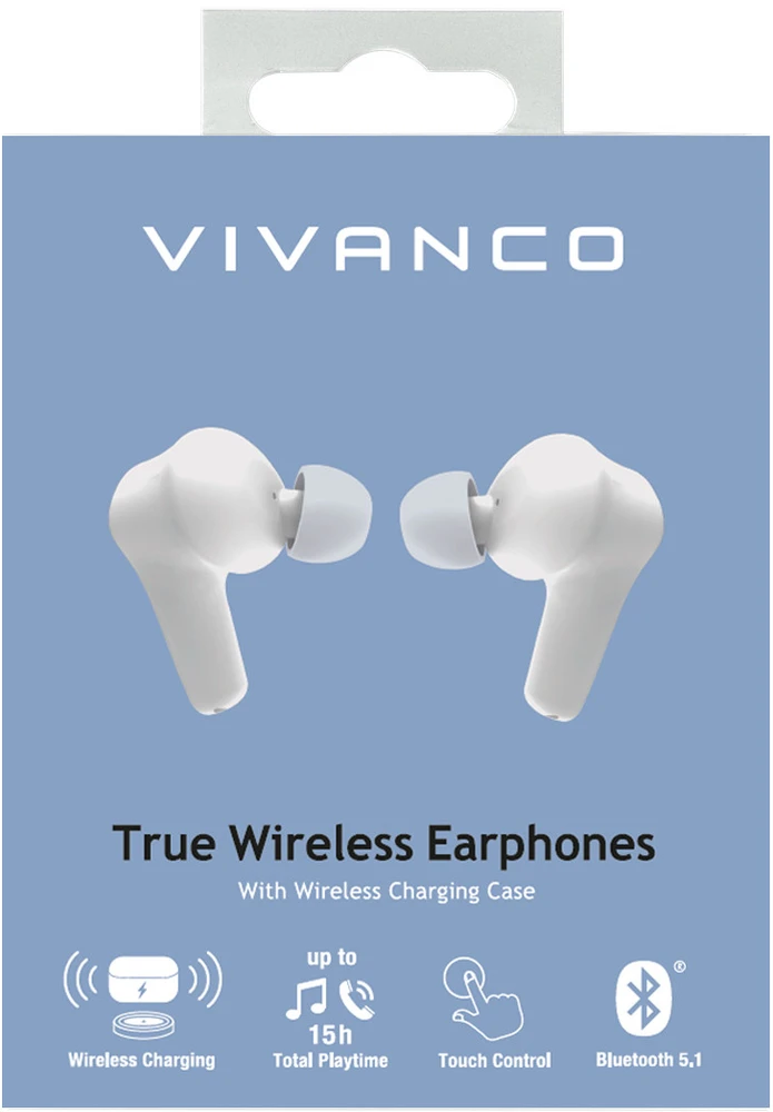 Ausinės - Vivanco Comfort Pair TWS 62599 Balta