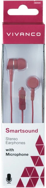 Ausinės - Vivanco Smartsound 38012 Raudonos