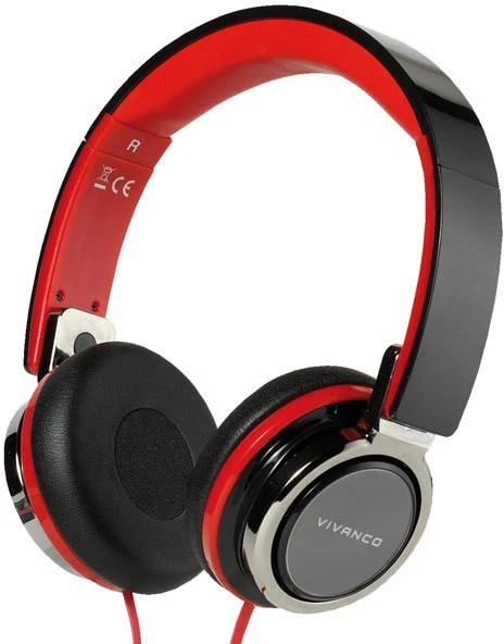 Ausinės - Vivanco SR770 37573 Ant Ausų, Hi-Fi, Su Telefono Funkcija, 3,5 mm Jungtimi, Plokščiu Laidu
