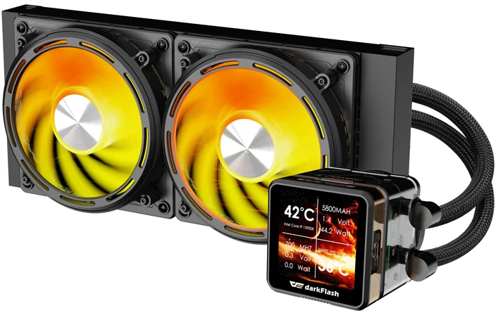 darkflash CPU water cooling DE240 (juodas)