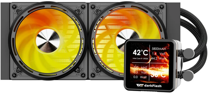 darkflash CPU water cooling DE240 (juodas)