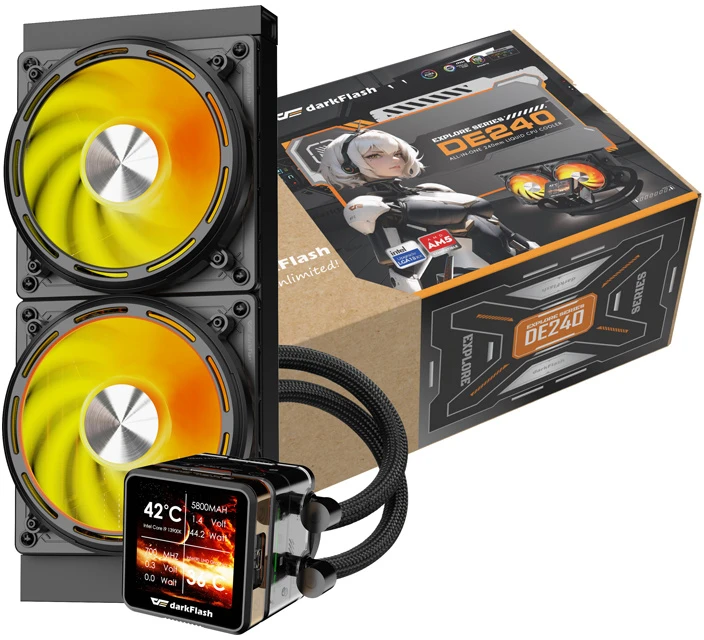darkflash CPU water cooling DE240 (juodas)