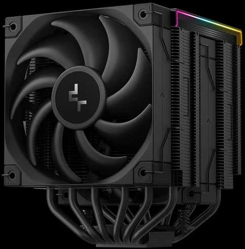 Deepcool AK620 aušintuvas su RGB šviesa ir juodu ventiliatoriumi