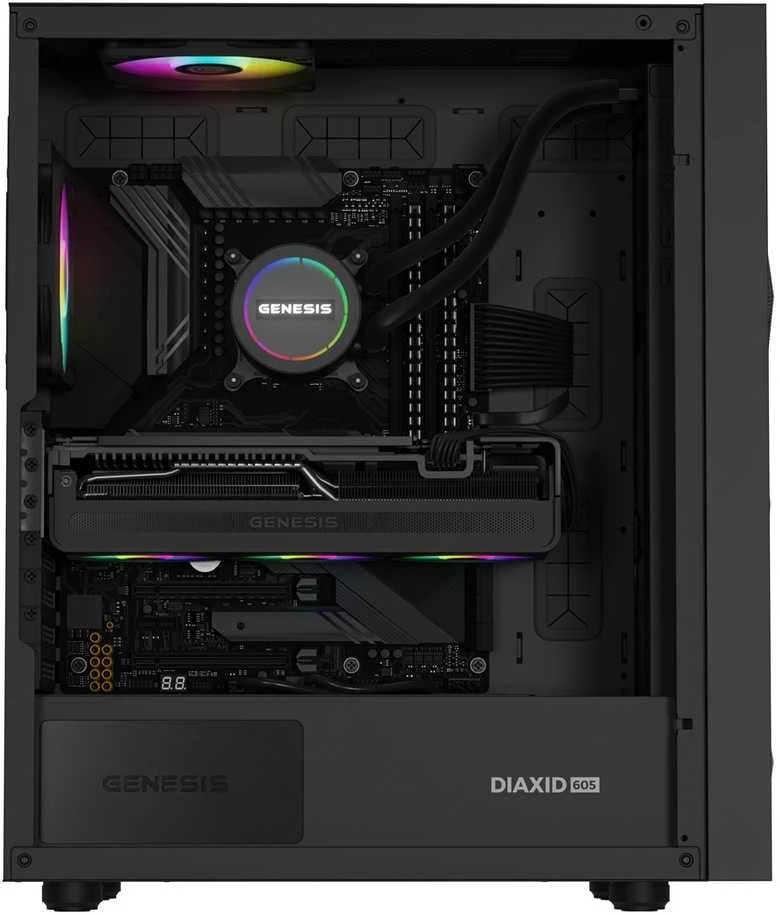 Genesis Hydria 360 ARGB juoda