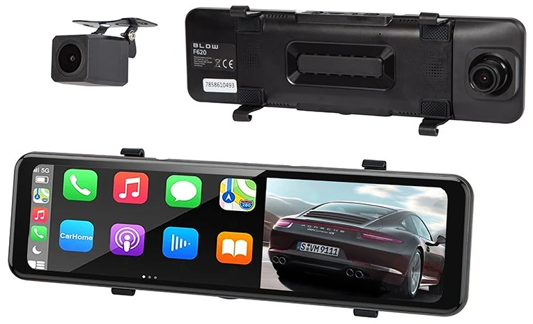 Automobilinė DVR Kamera - BLOW BLACKBOX F620 10,92" 1080p CarPlay Android Auto Vaizdo Registratorius